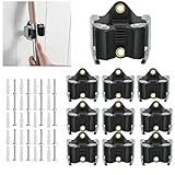 EMAGEREN 10 Pack Gerätehalter Besenhalter Wandhalterung Gartengerätehalter Werkzeughalter Wandhalter Set Stielhalter mit Schrauben und Dübel für Gartengeräte, Besen, Rechen, Spaten, Leichte Montag