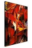 „Füchse“ von Franz Marc, abstraktes, gerahmtes Wandbild auf Leinwand, Ölgemälde-Nachdruck, 03- A2 - 24' X 16' (60cm X 40cm)