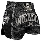 Wicked One Muay Thai Shorts Pirate - Thaiboxen Thaibox Hose für Herren (M)