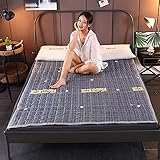 LDX Faltbodenmatratze, Roll-Up-Gastmatratze Boden Camping-Matratze Verdicken Matratzen-Pad Sleeping Pad (Color : A, Size : 200 * 220cm(79x86inch))