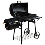 Smoker BBQ Grill Grillwagen Holzkohlegrill Kamingrill XL 32 kg