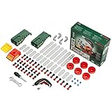 Theo Klein 8497 Multi-Tech Konstruktionsset mit Bosch Ixolino I 107 Bauteile I Batteriebetriebener Ixolino mit Licht und Sound I Maße: 32 cm x 27 cm x 9,5 cm I Spielzeug für Kinder ab 3 J