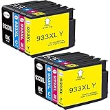 B-T Kompatibel Tintenpatronen Ersatz für HP 932XL 933XL 932 933 XL Multipack Druckerpatronen für HP Officejet 7510 7612 7110 6700 6100 6600 7512 7610 Drucker (8 Pack)