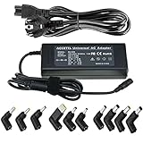 90W Universal Laptop Ladegerät AC Adapter für HP Acer ASUS Sony Toshiba Dell Lenovo Samsung Gateway Notebook Netzkabel 16V 18.5V 19V 19.5V 20V 24V mit 10 Sp