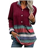 Watopia 2021 Kapuzenpullover Lange Ärmel Damen Blusen Ethnischer Druck Mode Chic Classic Lose Toppe Oberteile Hemd Pullunder Beste Casual Frühling und Herbst T Shirt H