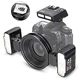Meike MK-MT24II-C 2,4 g Wireless Makro Twin Blitz-Kit für Canon DSLR- und M