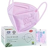 ctc connexions 20 Stück FFP2-Maske Rosa , CE0598-Zertifizierung EN149:2001+A1:2009, 5-Lagige Staubmaske Einweg-Atemschutzgerät, Unabhängige Verpackung (Rosa)