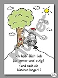sheepworld Postkarte 'Ich hab Dich lieb für immer und ewig!' Nr. 63