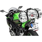 QBag Hecktasche Motorrad Motorradtasche Hecktasche/Gepäckrolle wasserdicht 45 Liter Camouflage, Unisex, Multipurpose, Ganzjährig, PVC, g