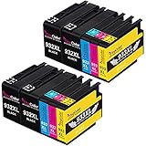 YINGCOLOR 932XL 933XL Multipack Ersatz für HP 933 XL 932 XL Druckerpatronen Kompatibel für HP Officejet 6600 6100 7110 7612 6700 7510 7610 (4 Schwarz 2 Cyan 2 Magenta 2 Gelb) 10er Pack