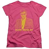 Elvis Presley - - Frauen-Gelb Elvis T-Shirt, X-Large, Hot Pink