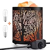 Salzlampe, Zanflare Salz Lampe mit Dimmschalter Kristall Lampe Nachttischlampe Atmosphäre Lampe für Dekoration Wohnzimmer, Schlafzimmer, Deko, Einschlafhilfe, N