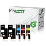 5 Toner kompatibel mit Xerox Phaser 6000 6010 N, für Xerox WorkCentre 6000 Series, WC 6015 VB VNI - Schwarz je 2.000 Seiten, Color je 1.400 S