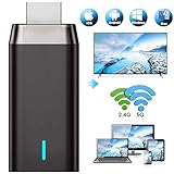 Wireless WiFi Display Dongle, DIWUER Drahtloser Display Empfänger HDMI Dongle für iOS Android Smartphones Tablets Windows Mac OS Laptops zum HDTV Projektor M