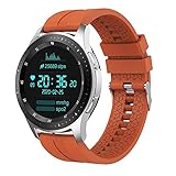 DZX Smartwatch, 3,6 cm (1,4 Zoll) voller Touchscreen, Bluetooth, Anruf, Fitness-Tracker mit Herzfrequenz, Schlafüberwachung, Blutdruck, IP67, wasserdicht, Sportuhr für iOS Android, D (A)