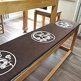 NgFTG Draußen Innen Lange Bank Kissen,Chinesisch Nicht-Slip Stuhlpads Mit Krawatten,Dick Gepolsterte Terrasse Möbel Swing Kissen-D 30x160cm(12x63inch)