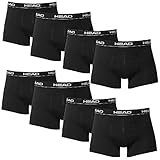 HEAD Men Boxershort 841001001-200 Basic Boxer 8er Pack, M, Schw