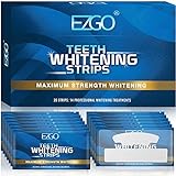 EZGO White Stripes Zähne Bleaching Stripes , Teeth Whitening Strips Zahnaufhellung Stripes für empfindliche Weiße Zähne, Peroxidfreie Zahnaufhellungs kits, mit Advanced No-Slip Technology (14 Set)