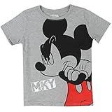 Mickey Mouse Little Boys MKY Graues T-Shirt (5, Grau)