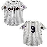 Rainbow Hawk Herren Roy Hobbs New York Knights The Natural Movie Baseball-Trikots (weiß, S)