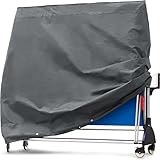Purovi Tischtennisplatte Abdeckung (165x70x85 cm) - Winterfeste Outdoor-Schutzhülle aus Oxford Gewebe - Wetterfester Wind-, Wasser- und UV-S
