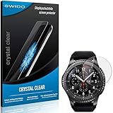 SWIDO Displayschutz für Samsung Gear S3 Frontier [4 Stück] Kristall-Klar, Hoher Härtegrad, Schutz vor Öl, Staub und Kratzer/Folie, Schutzfolie, Displayschutzfolie, Panzerglas F