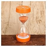 LT&NT Sanduhr, Eieruhr 5 Minuten / 10 Minuten / 15 Minuten / 30 Minuten / 45 Minuten / 60 Minuten Sanduhr Timer Für Kinder, Für Spiele Klassenzimmer Home Office (Color : Orange, Size : 5 Minutes)