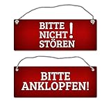 Rotes Bitte Nicht stören - Bitte anklopfen W