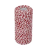 100m Wickeln Geschenk Baumwollseil Band Schnur Seil Schnur String Rot, W