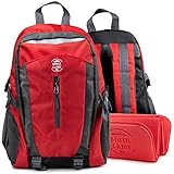 BÄREN CAMP Wanderrucksack Kinder mit Outdoor Sitzkissen 12L [Rückenschutz-Technologie] | Kinderrucksack klein leicht | Jungen Mädchen Rucksack | Camping Zubehör Trekkingrucksack - Jetzt Farbe w