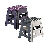 axentia 127721 Klappsitz, stabil bis 150 kg, faltbar, 37,5 x 32 x 30 cm, farb