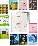 alles-meine.de GmbH A4 - Ringbuch / Zeugnisringbuch -  Weltraum - Space - Raumschiff  -  ZEUGNISSE  - incl. Name - mit Einsteckseiten - ERWEITERBAR - Zeugnismappe & Dok