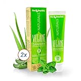 One Drop Only NATURALS Vegane Zahncreme mit Bio-Minze und Aloe Vera - Set mit 2x75ml – Vegane Zahnpasta für natürliche Mundhyg