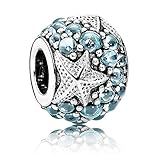 CHICBUY 2016 Europäische Mode 925 Silber Sommer Blue Oceanic Starfish Charms Mit Zirkonia Diamant Perlen passt für Pandora Armbänder Charm Schmuck