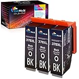 ColoWorld Kompatibel Druckerpatronen 378 XL Scwharz Tintenpatronen Ersatz für Epson 378XL 378 Patronen mit epson Expression Photo XP-8500 XP-8505 XP8500 XP8505 Drucker 3er-Pack
