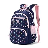 Rucksack Mädchen Schulrucksack Große Schulranzen für Mädchen Wasserdicht Kinderrucksack für mädchen 3-6 Klasse（8 9 10 11 12 Jahre）