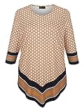 m. collection Ausgestelltes Top mit 3/4-Ärmel in mit modischem Druck
