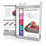 Ganzoo Paracord 550 Armband Set selbst knüpfen, Bastelset, Knüpfset, DIY B