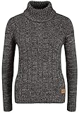 OXMO Philipa Damen Rollkragenpullover Pullover mit Rollkragen, Größe:M, Farbe:Black (799000)