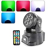 Moving Head Bühnenlicht DMX512 LED Partylicht 4 Farbe RGBW 5 Steuerungsmodus Disco Licht 9/14 Kanal für DJ Bar Club Partybü