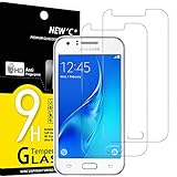 NEW'C 2 Stück, Schutzfolie Panzerglas für Samsung Galaxy J1 Mini, Frei von Kratzern, 9H Härte, HD Displayschutzfolie, 0.33mm Ultra-klar, Ultrabeständig