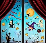 Halloween Fensterbilder Statisch Deko Aufkleber Selbstklebend Wiederverwendbar Ablösbar Halloween Aufkleber Glas Fenster Aufkleber Halloween Dekorationen 6 B