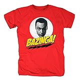 TSP The Big Bang Theory - Bazinga Sheldons Head T-Shirt Herren XL R