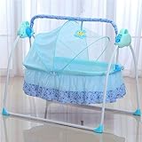 Babywiege Baby Cradle Auto Swing Geeignet für 0-24 Monate 25kg Babywiege Auto Schaukelbett Säuglingswiege Baby Krippe, B