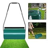 AufuN handwalze rasenwalze gartenwalze - 57 cm Walzenbreite, 32 cm Durchmesser, 46 l Füllvolumen - Grü