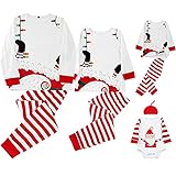 Familie Weihnachten Passende Outfits Weihnachtsmann Motiv Weihnachten Pyjamas Set, Weihnachten Schlafanzug Familie Eltern Kind Pyjamas Outfits Plaid Schlafanzughose Baby Strampler Nachtw