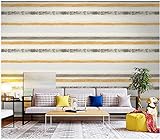 3d tapete Einfache horizontale Streifen tapeten Graugelb 3d wandpaneele - Waandpaneele Stereo Wandtattoo Tapete für Schlafzimmer Wohnzimmer moderne Hintergrund TV0.53x9.5