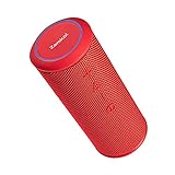 Bluetooth Lautsprecher Zamkol ZK606, HiFi 360° Stereo Sound, Wasserdicht Musikbox, mit Schlüsselband, Mikrofon, Tragbarer Lautsprecher Boxen Bluetooth für PC Handy R