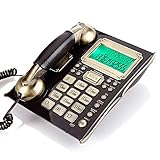 Schnurgebundenes Telefon - Seniorentelefon Fo, Retro Neuheit - Mit Anrufer-ID, Büro/Zuhause/Festnetz/Hotel/Freisprecheinrichtung