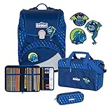 Scout Alpha Schulranzen Set 4tlg. mit Funny Snaps Flying M